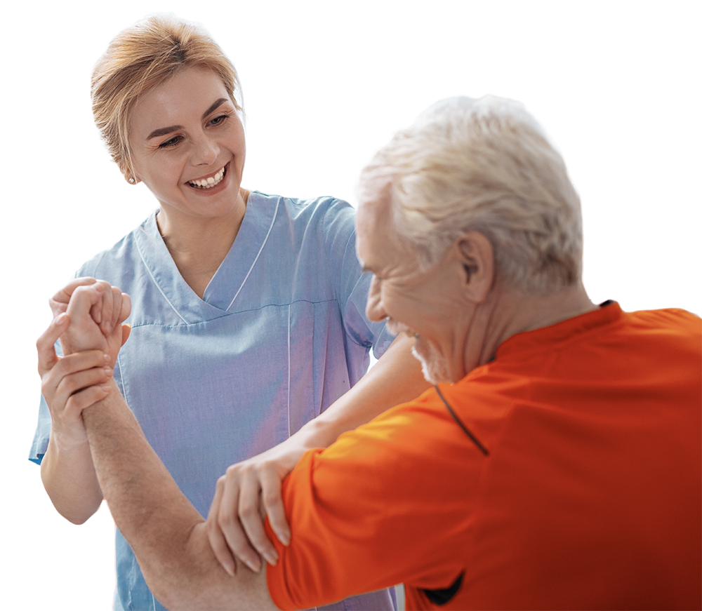 verzorging met senior